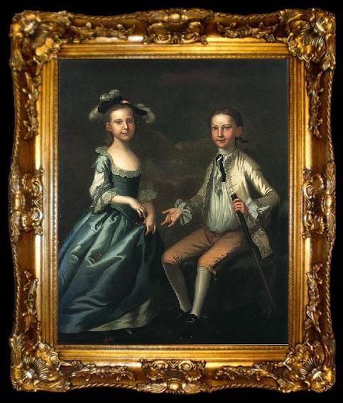 framed  John Wollaston Warner Lewis II and Rebecca Lewis, ta009-2